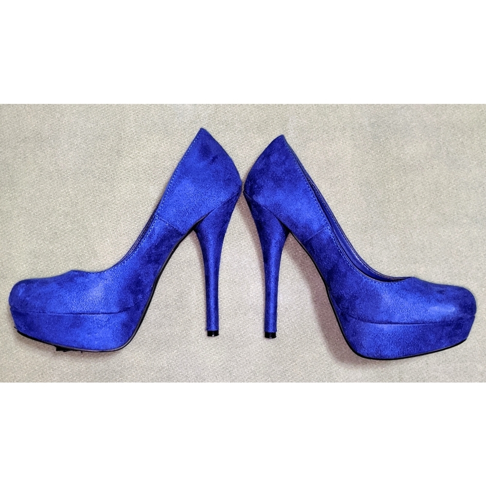 Royal Blue Platform Heels